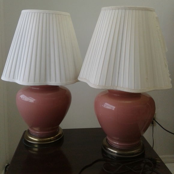 pink ginger jar lamp